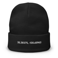 Load image into Gallery viewer, San Luis Obispo - Long and Lat Embroidered Beanie
