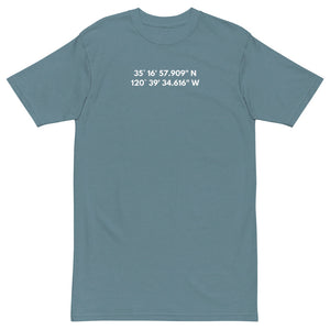 San Luis Obispo - Coordinates Premium Heavyweight Tee
