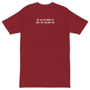 San Luis Obispo - Coordinates Premium Heavyweight Tee