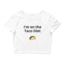 Load image into Gallery viewer, I'm on the Taco Diet crop top
