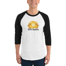 Load image into Gallery viewer, Santa Barbara - Sunset 3/4 Sleeve Raglan Shirt
