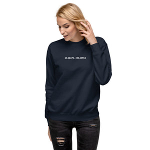 San Luis Obispo - Long and Lat Unisex Fleece Pullover