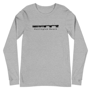 Huntington Beach - Pier Unisex Long Sleeve Tee