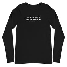 Load image into Gallery viewer, San Luis Obispo - Coordinates Unisex Long Sleeve Tee
