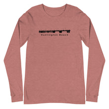 Load image into Gallery viewer, Huntington Beach - Pier Unisex Long Sleeve Tee
