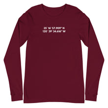 Load image into Gallery viewer, San Luis Obispo - Coordinates Unisex Long Sleeve Tee
