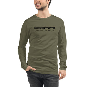 Huntington Beach - Pier Unisex Long Sleeve Tee