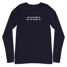 Load image into Gallery viewer, San Luis Obispo - Coordinates Unisex Long Sleeve Tee

