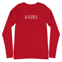 Load image into Gallery viewer, San Luis Obispo - Coordinates Unisex Long Sleeve Tee
