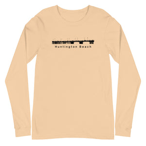 Huntington Beach - Pier Unisex Long Sleeve Tee