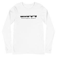 Load image into Gallery viewer, Huntington Beach - Pier Unisex Long Sleeve Tee
