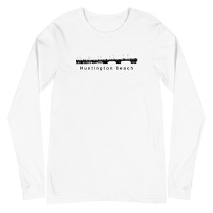 Huntington Beach - Pier Unisex Long Sleeve Tee