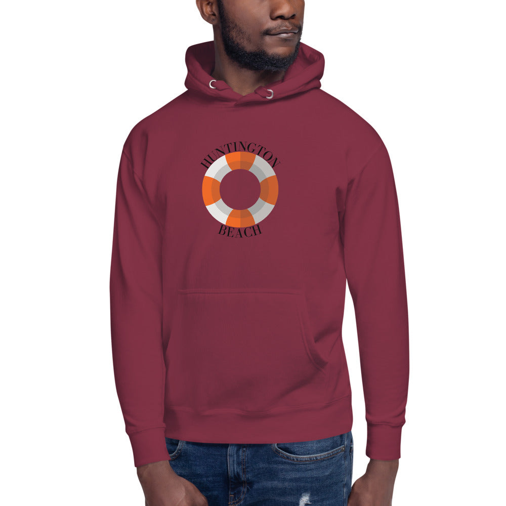 Huntington Beach - Lifebuoy Unisex Hoodie