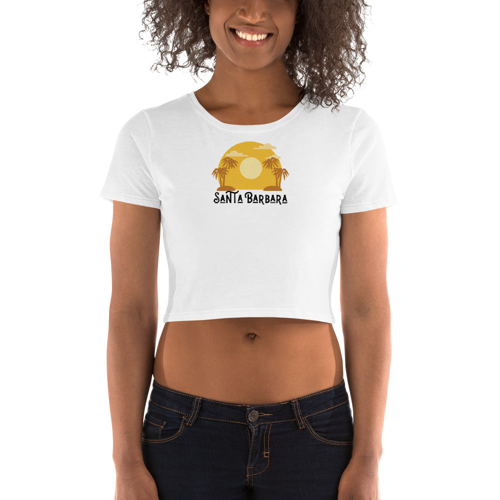 Santa Barbara - Sunset Women’s Crop Tee