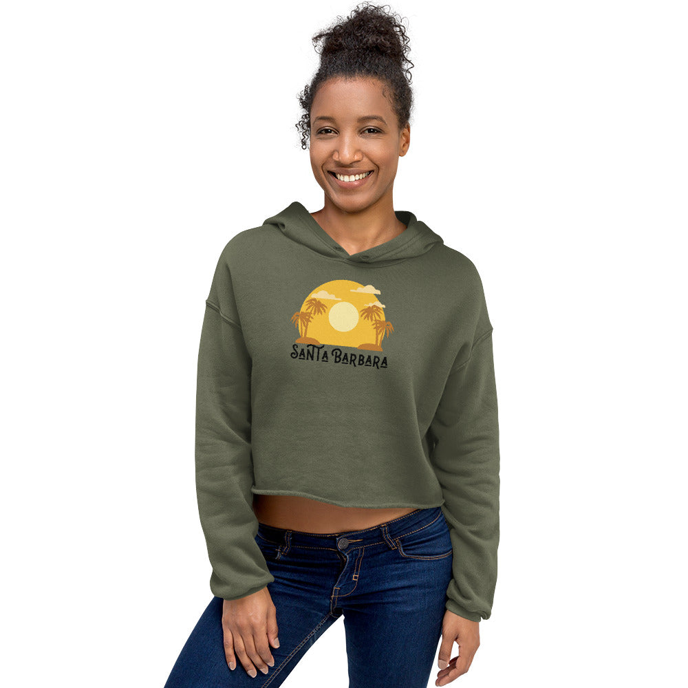 Santa Barbara - Sunset Crop Hoodie